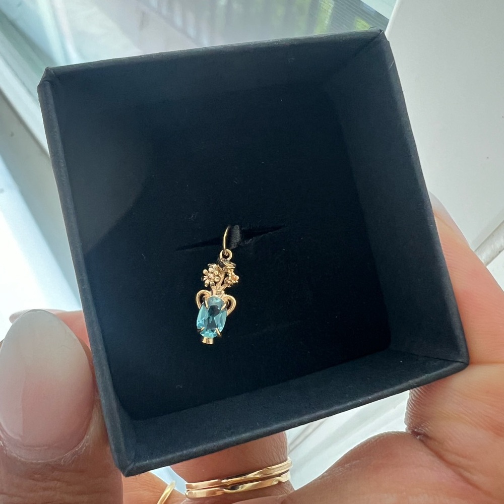 Catbird Little Ludwig Flower Vase Charm